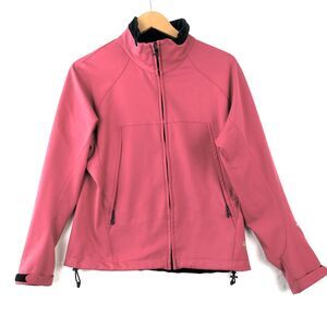 Mountain Hardwear Jacket Womens Size Medium 8 Pink Full Zip Soft Shell Outdoor
